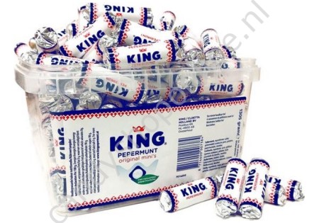King Pepermunt Mini Original 1305gr.±145 stuks