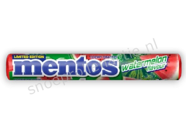 Mentos Watermelon 29gr. 14 Rollen